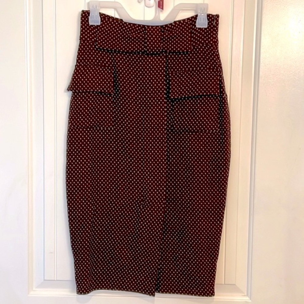 Diane Von Furstenberg brown and cream Pencil Skirt